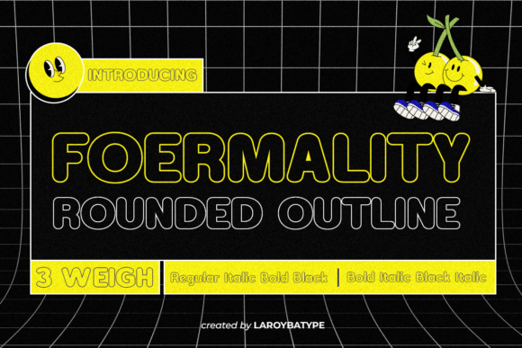 Foermality Rounded Outline: A Modern Typeface for Bold Design