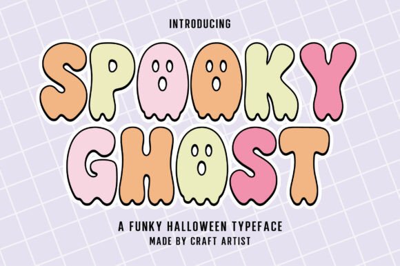 Spooky Ghost: A Playful Halloween Display Font