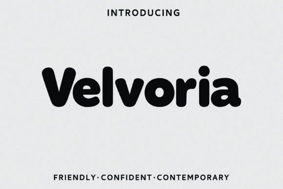 Velvoria: A Typeface That Blends Playful Curves with Modern Confidence