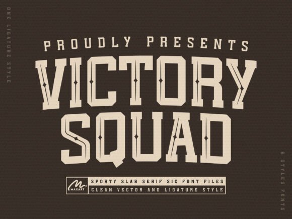 Victory Squad: A Dynamic Typeface for Bold Branding